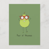 Pear of Glasses Schattige & Grappig Briefkaart (Voorkant)
