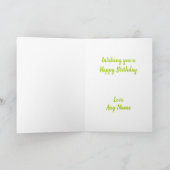 Pear on Folded Greeting Birthday Kaart (Binnen)