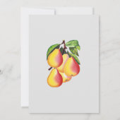 Pear Orchard - bruiloft Kaart (Achterkant)