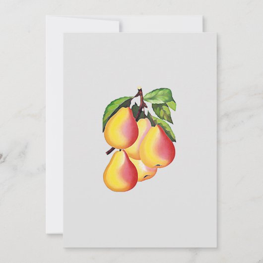 Pear Orchard - bruiloft Kaart (Achterkant)