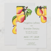 Pear Orchard - bruiloft Kaart (Voorkant / Achterkant)