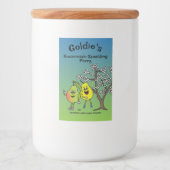 Pear Pals Funny Cartoon Compote Pie en meer Voedselcontainer Etiket (Voorkant)