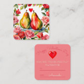 'Pear-perfect' Geweldige klaslokaal Valentijns Notitiekaartje (Voorkant / Achterkant)