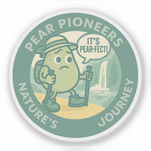 Pear Pioneers Nature's Journey Sticker (Voorkant)