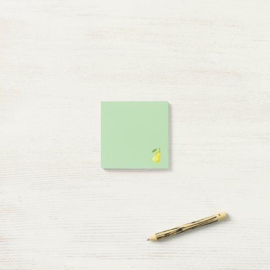 Pear Post-it® Notes (Op bureau)