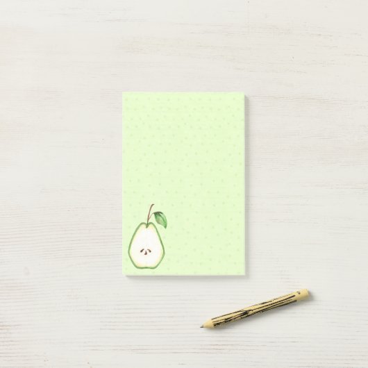 Pear Post-it® Notes (Op bureau)