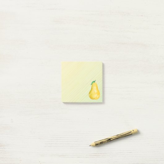Pear Post-it® Notes (Op bureau)