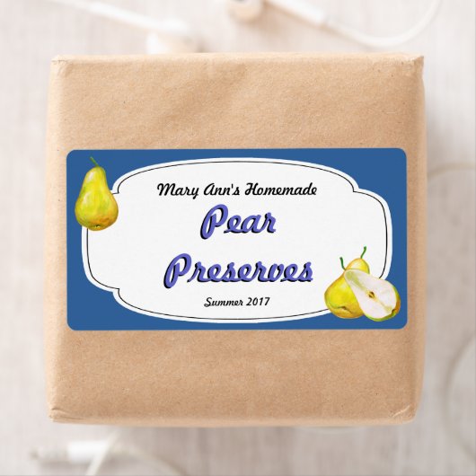 Pear Preserves Canning Labels (Insitu)