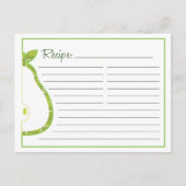 Pear Recipe Card Briefkaart (Voorkant)