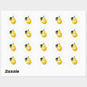 Pear Ronde Sticker (Vel)