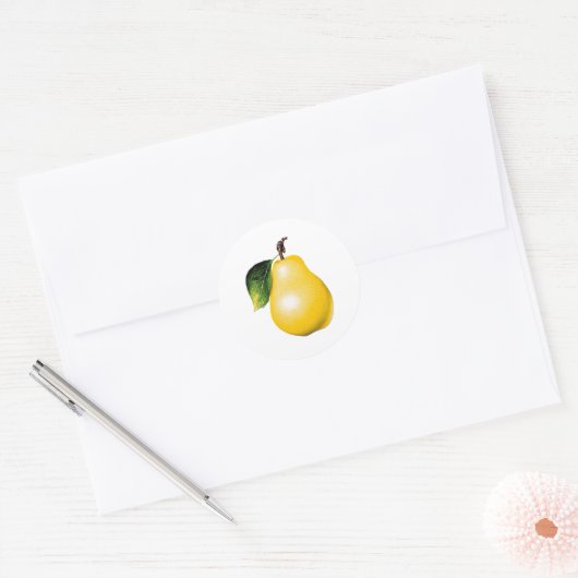 Pear Ronde Sticker (Envelop)