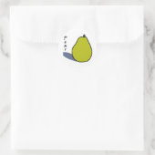 Pear Ronde Sticker (Tas)
