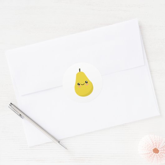 Pear Ronde Sticker (Envelop)