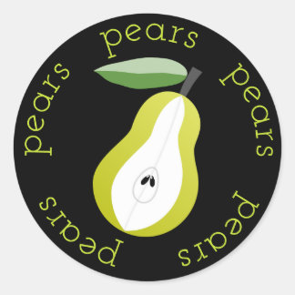 Pear Rounds Ronde Sticker