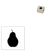 Pear Rubber Stamp Rubberstempel (Gestempeld)