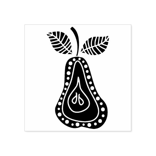 Pear Rubberstempel (Afrduk)