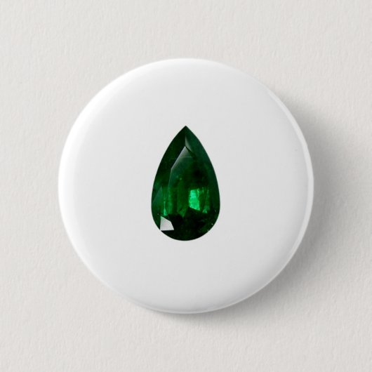 Pear shape Emerald Ronde Button 5,7 Cm (Voorkant)