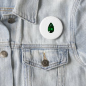 Pear shape Emerald Ronde Button 5,7 Cm (In situ)