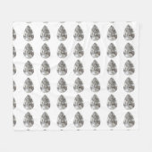 Pear Shaped Diamond Fleece Deken (Voorkant (Horizontaal))