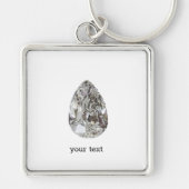 Pear Shaped Diamond Sleutelhanger (Voorkant)