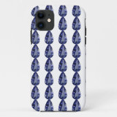 Pear shaped Sapphire Blue Case-Mate iPhone Case (Achterkant)