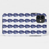 Pear shaped Sapphire Blue Case-Mate iPhone Case (Achterkant (horizontaal))