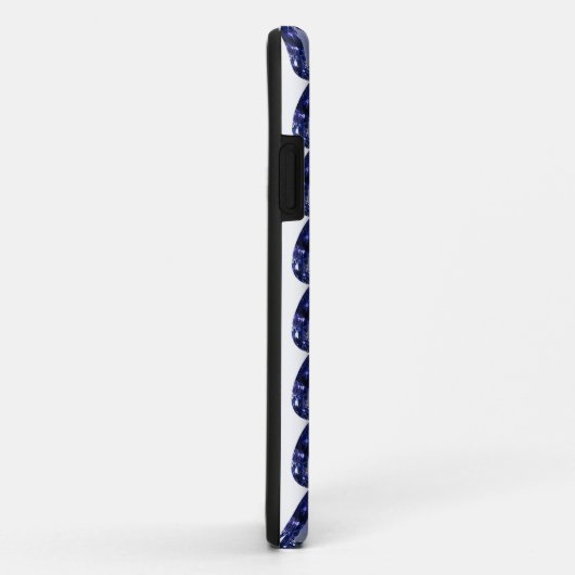 Pear shaped Sapphire Blue Case-Mate iPhone Case (Achterkant/rechts)