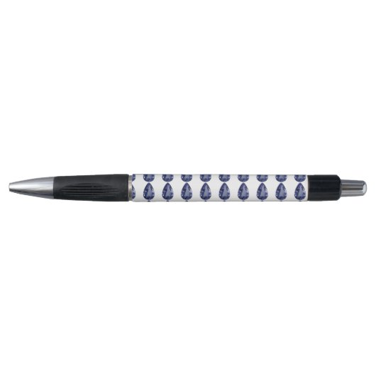 Pear shaped Sapphire Blue Pen (Voorkant)