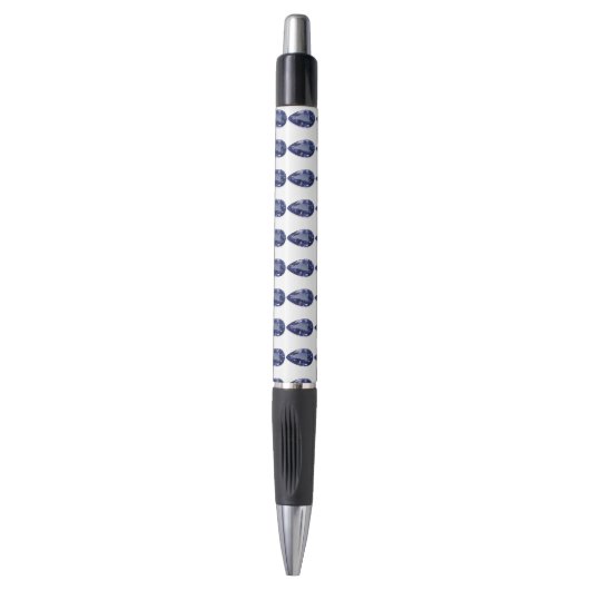 Pear shaped Sapphire Blue Pen (Voorkant Verticaal)