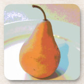 Pear still Life 1 Bier Onderzetter (Voorkant)