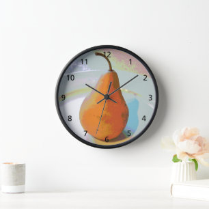 Pear still Life 1 Wall klok