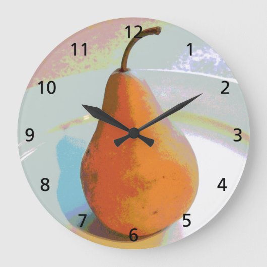 Pear still Life Grote Klok (Voorkant)