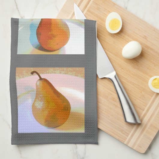 Pear still Life Group Theedoek (Quarter Fold)