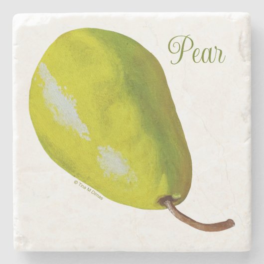 Pear Stone Onderzetters (Voorkant)