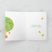 Pear Tree Feliz Cumpleaños Spaans Verjaardag Kaart (Binnen)