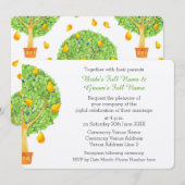 Pear Tree Flat 5x7" Huwelijksuitnodiging Kaart (Voorkant / Achterkant)