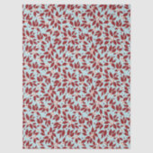 Pear Tree Holiday - Cranberry Rood Tissuepapier (Voorkant)
