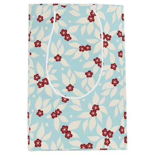 Pear Tree Holiday - Frost Blue Medium Cadeauzakje (Voorkant)