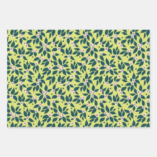 Pear Tree Holiday Inpakpapier Vel (Voorkant)