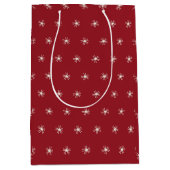 Pear Tree Holiday - Starbright - Cranberry Red Medium Cadeauzakje (Voorkant)