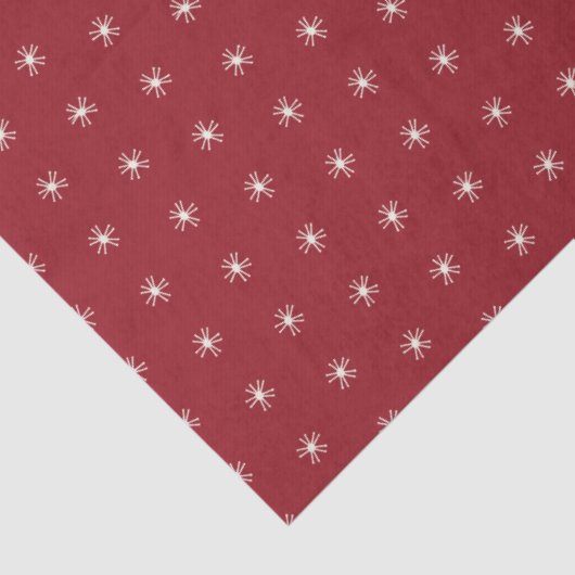 Pear Tree Holiday - Starbright - Cranberry Red Tissuepapier (Detail)