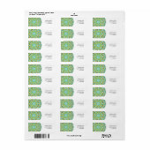 Pear Tree kaleidoscoop Etiket (Full Sheet)