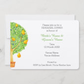 Pear Tree Wedding Rehearsal Dinner Invitation Kaart (Voorkant)
