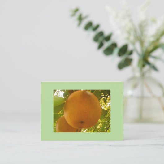 Pear Visitekaartje (Staand voorkant)