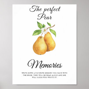 Pear Vrijgezellenfeest Herinneringen met de bruid Poster