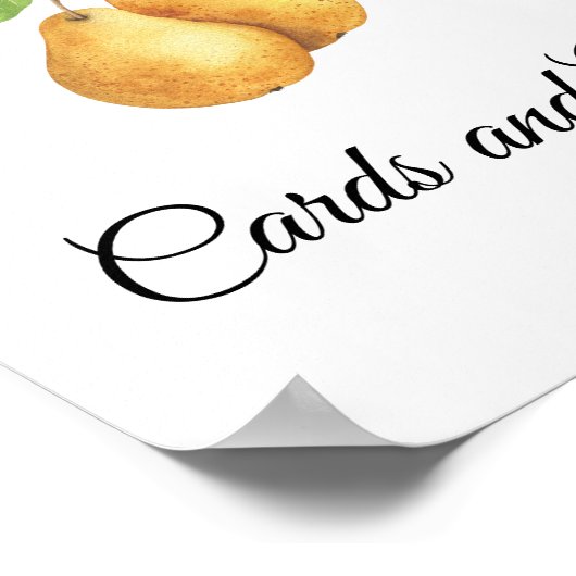 Pear Vrijgezellenfeest Kaarten en geschenken Poster (Hoek)