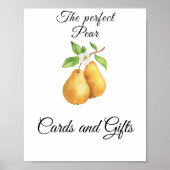 Pear Vrijgezellenfeest Kaarten en geschenken Poster (Voorkant)