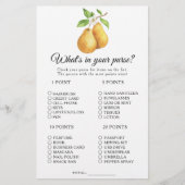 Pear vrijgezellenfeest Wat zit er in je portemonne (Voorkant)