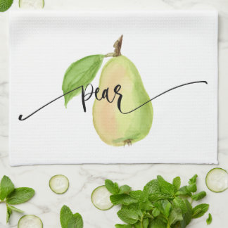 Pear Waterverf Kitchen Towel Theedoek