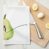 Pear Waterverf Kitchen Towel Theedoek (Quarter Fold)